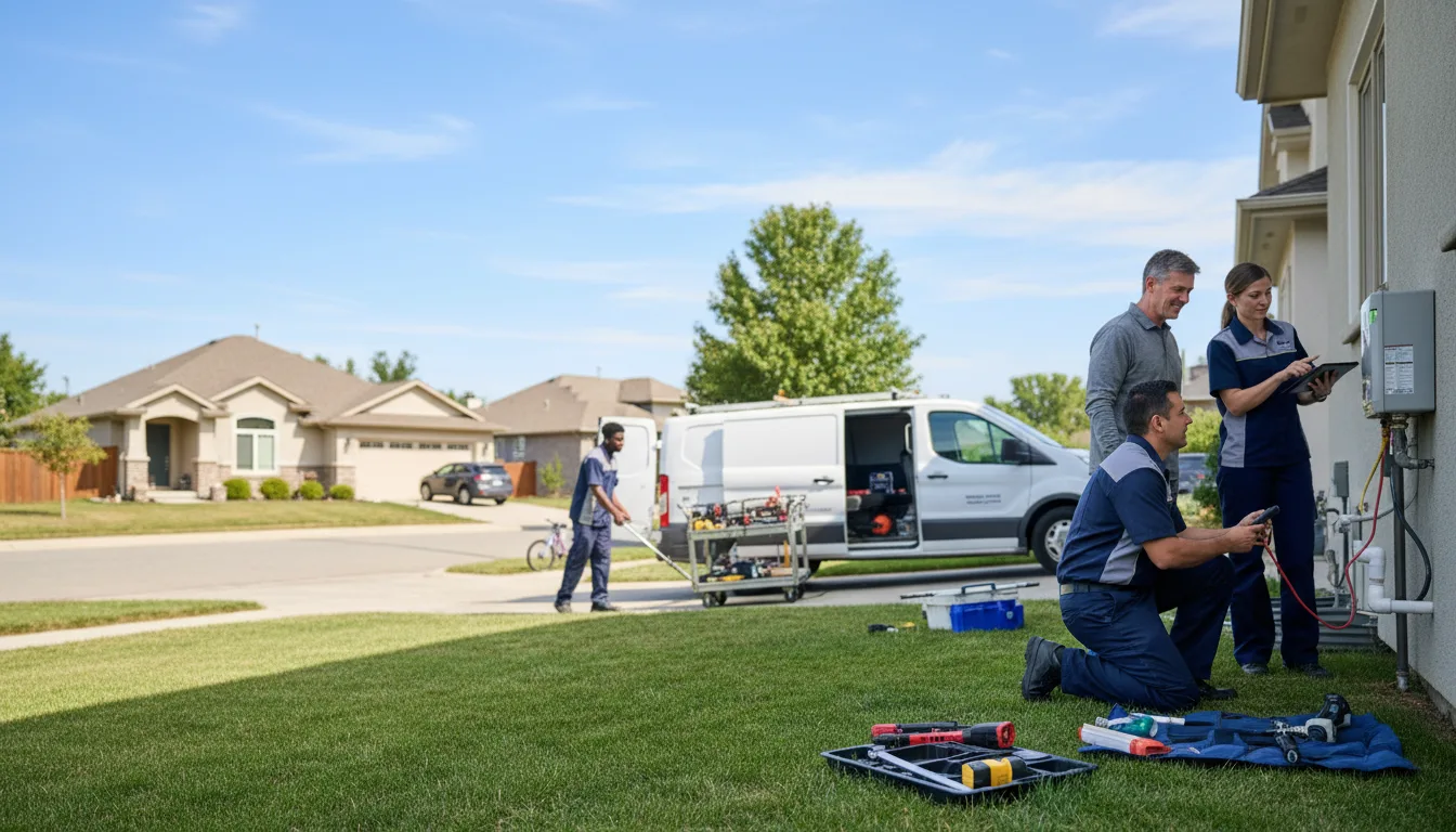 Tankless water heater service in Winfall, NC